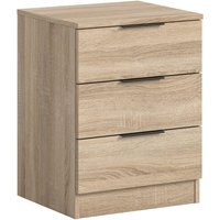 Home affaire Nachtkommode "Skarde Nachttisch Beistelltisch Kommode, Breite: 45 cm", (1 St.), Skarde, Nachtkommode, 3 Schubkästen, Sonoma Eiche NB von home affaire