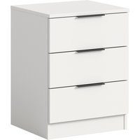 Home affaire Nachtkommode "Skarde Nachttisch Beistelltisch Kommode, Breite: 45 cm", (1 St.), Skarde, Nachtkommode, 3 Schubkästen, weiß von home affaire