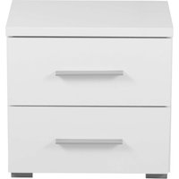 Home affaire Nachtkonsole "Uni Nachttisch, Nachtkommode, Nachtschrank, Beistelltisch, Kommode" Platzsparend, 2 Schubladen, Griff von home affaire