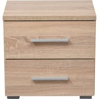 Home affaire Nachtkonsole "Uni Nachttisch, Nachtkommode, Nachtschrank, Beistelltisch, Kommode" Platzsparend, 2 Schubladen, Griff von home affaire