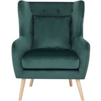 Home affaire Ohrensessel "Yamuna" mit Sitzpolsterung, Gestell und Füße aus Massivholz, Sitzhöhe 47 cm von home affaire