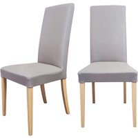 Home affaire Polsterstuhl "Java Polsterstuhl, Küchenstuhl, 4-Fußstuhl" (Set) 2 Stk.Bequem und stilvoll. Gepolstert. Hohe Lehne. Massivholz-Beine. von home affaire