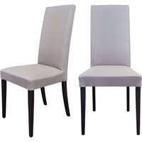 Home affaire Polsterstuhl "Java Polsterstuhl, Küchenstuhl, 4-Fußstuhl" (Set) 2 Stk.Bequem und stilvoll. Gepolstert. Hohe Lehne. Massivholz-Beine. von home affaire