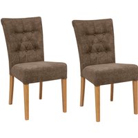 Home affaire Polsterstuhl "Queen", (Set), 2 St., Feinstruktur, Esszimmerstuhl mit Knopfheftung, 2er, 4er oder 6er-Set von home affaire