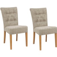 Home affaire Polsterstuhl "Queen", (Set), 6 St., Feinstruktur, Esszimmerstuhl mit Knopfheftung, 2er, 4er oder 6er-Set von home affaire