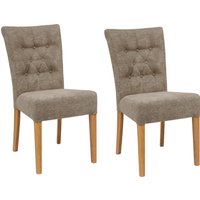 Home affaire Polsterstuhl "Queen", (Set), 2 St., Feinstruktur, Esszimmerstuhl mit Knopfheftung, 2er, 4er oder 6er-Set von home affaire