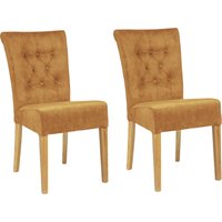Home affaire Polsterstuhl "Queen", (Set), 2 St., Samtvelours, Esszimmerstuhl mit Knopfheftung, 2er, 4er oder 6er-Set von home affaire