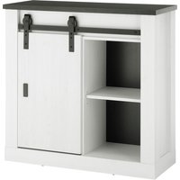 Home affaire Regal "SHERWOOD" modernes Holz Dekor, mit Scheunentorbeschlag aus Metall, Breite 93 cm von home affaire