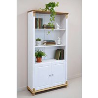 Home affaire Regal "Tessin, Standregal, Bücherregal," aus massiver Kiefer, Breite 90 cm, Höhe 181 cm, mit Türen von home affaire