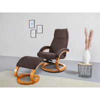 Home affaire Relaxsessel "Paris TV-Sessel, Liegesessel, manuell verstellbar,", (Set, 2 St., bestehend aus Sessel und Hocker) von home affaire