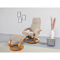 Home affaire Relaxsessel "Paris TV-Sessel, Liegesessel, manuell verstellbar,", (Set, 2 St., bestehend aus Sessel und Hocker) von home affaire