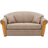 Home affaire Schlafsofa "Milano", Hoher Sitzkomfort mit Schlaffunktion und Bettkasten, incl. Zierkissen von home affaire