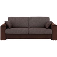 Home affaire Schlafsofa "Roma Matratzenhöhe 14 cm", Dauerschlaffunktion, mit Unterfederung, Lattenrost, Matratze von home affaire