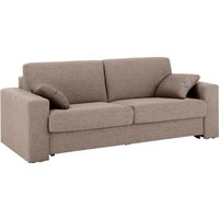 Home affaire Schlafsofa "Roma Matratzenhöhe 14 cm", Dauerschlaffunktion, mit Unterfederung, Lattenrost, Matratze von home affaire