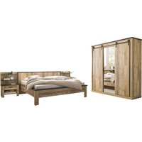 Home affaire Schlafzimmer-Set "SHERWOOD", (6 tlg.), Liegefläche 180x200cm, Schrank 3-trg. 201cm breit von home affaire