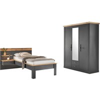 Home affaire Schlafzimmer-Set "Westminster", beinhaltet 1 Bett, Kleiderschrank 3-türig und 1 Wandpaneel von home affaire