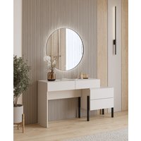 Home affaire Schminktisch "Jukon, Breite 143 cm, moderner Schminktisch", (ohne Spiegel), Schminktisch, grifflos mit 4 SK von home affaire