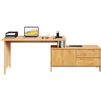 Home affaire Schreibtisch "Luven, aus Massivholz" in 2 Breiten, variable Nutzung als Schreibtisch oder Eckschreibtisch Home affaire Schreibtisch "Luven, aus Massivholz" in 2 Breiten, variable Nutzung als Schreibtisch oder Eckschreibtisch von home affaire