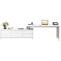 Home affaire Schreibtisch "Luven, aus Massivholz", in 2 Breiten, variable Nutzung als Schreibtisch oder Eckschreibtisch von home affaire