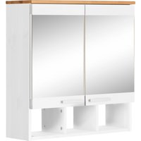 Home affaire Spiegelschrank "JOSIE", Breite 60 cm, aus Massivholz, verstellbarer Einlegeboden, Metallgriffe Home affaire Spiegelschrank "JOSIE", Breite 60 cm, aus Massivholz, verstellbarer Einlegeboden, Metallgriffe von home affaire