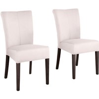 Home affaire Esszimmerstuhl "Queen", (Set), 4 St., Kunstleder, Beine aus massiver Buche, wengefarben lackiert, Polsterstuhl von home affaire