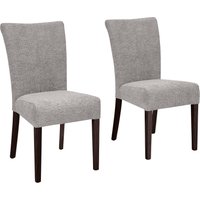 Home affaire Esszimmerstuhl "Queen" (Set) 2 Stk.Beine aus massiver Buche, wengefarben lackiert, Polsterstuhl von home affaire