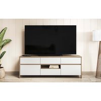 Home affaire TV-Schrank "Stranda, moderner TV-Unterschrank, Kommode im Scandi-Style, Lowboard" Rahmenoptik, ausreichend Stauraum, vielseitig einsetzbar, 164 cm breit von home affaire