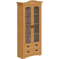 Home affaire Vitrine "Konrad" aus massiver Kiefer, mit Glaseinsätzen, B/T: 94/208 cm von home affaire
