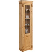 Home affaire Vitrine "Teresa", (Maße (B/T/H): ca. 55/32/193 cm), mit 1 Glastür, Höhe 193 cm, aus massiver Kiefer, FSC von home affaire