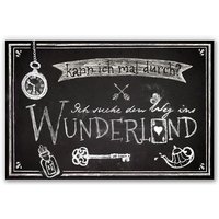 Wall-Art Wandbild "Ich suche den Weg ins Wunderland" von Wall-Art