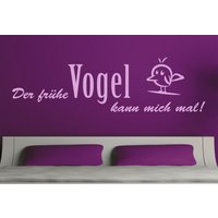 Wall-Art Wandspruch "Spruch Der frühe Vogel kann mich" von Wall-Art