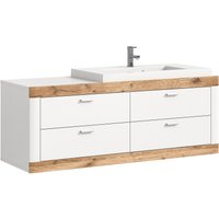 Home affaire Waschtisch "Landsby, Breite 133 cm, inkl. Mineralguss-Waschbecken, 4 Schubkästen" 2 Stk. tlg. inkl. Waschbecken Home affaire Waschtisch "Landsby, Breite 133 cm, inkl. Mineralguss-Waschbecken, 4 Schubkästen" 2 Stk. tlg. inkl. Waschbecken von home affaire