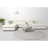 Home affaire Wohnlandschaft "Alberto U-Form" mit Kopfteilverstellung, wahlweise mit Bettfunktion von home affaire