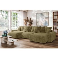 Home affaire Wohnlandschaft "LAKESIDE mit Bettfunktion und Bettkasten, Maße B/T/H: 332,5/142/84 cm" U‑Form mit vielen Kissen und Wellenunterfederung Home affaire Wohnlandschaft "LAKESIDE mit Bettfunktion und Bettkasten, Maße B/T/H: 332,5/142/84 cm" U‑Form mit vielen Kissen und Wellenunterfederung von home affaire