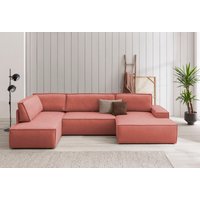 Home affaire Wohnlandschaft "SHERWOOD XXL 329 cm Schlafsofa, U-Form" von home affaire