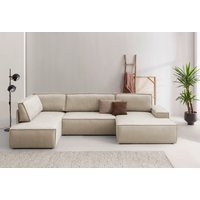 Home affaire Wohnlandschaft "SHERWOOD XXL 329 cm Schlafsofa, U-Form" von home affaire