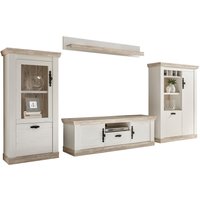 Home affaire Wohnwand "Florenz, Anbauwand im Landhausstil, Komplettset mit Metallgriffen" Set, 4 Stk. tlg. von home affaire