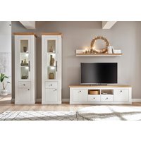 Home affaire Wohnwand "Westminster TOPSELLER" Set, 2 Vitrinen, Lowboard, Wandregal, 4 Stk. tlg. von home affaire