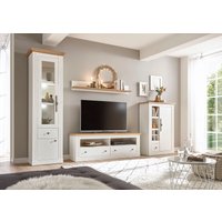 Home affaire Wohnwand "Westminster TOPSELLER" Set, Vitrine, Lowboard, Kommode, Wandregal, 4 Stk. tlg. von home affaire