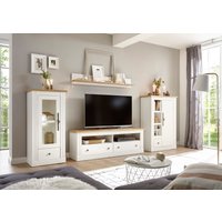 Home affaire Wohnwand "Westminster BESTSELLER" Set, Vitrine, Lowboard, Kommode, Wandregal, 4 Stk. tlg. von home affaire