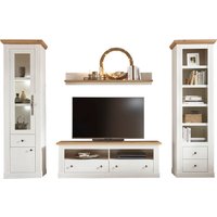 Home affaire Wohnwand "Westminster TOPSELLER" Set, Vitrine, Lowboard, Standregal, Wandregal, 4 Stk. tlg. von home affaire