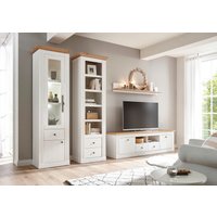 Home affaire Wohnwand "Westminster BESTSELLER" Set, Vitrine, Lowboard, Standregal, Wandregal, 4 Stk. tlg. von home affaire