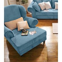 Home affaire XXL-Sessel "King Henry, Sessel, Ohrensessel, Relaxsessel, Big Sessel, Breite 121cm", mit Federkern, in legerer Polsterung und losen Kissen von home affaire