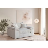 Home affaire XXL-Sessel "Soft&Cosy", Mega-Sessel, Cord oder Chenille-Struktur, inklusive 2 Zierkissen von home affaire