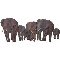 HOFMANN LIVING AND MORE Wanddekoobjekt "Elefantenfamilie", Wanddeko, aus Metall von Hofmann Living And More