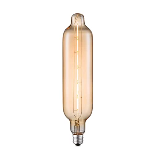 Home Sweet Home Edison Vintage E27 | LED-Filament-Leuchtmittel Carbon | G78 Tube LED-Lampe | Ambra | Dimmbar | 5W 400lm 2700K | warmweißes Licht | für E27-Fassungen von home sweet home collection