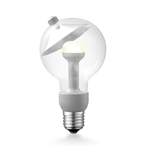 Home Sweet Home Designer LED Leuchtmittel Move Me | E27 | G80 Cone LED-Lampe | Silber | Mit verstellbarem Diffusor | 3W 220lm | warmweißes Licht | für E27-Fassungen von home sweet home collection