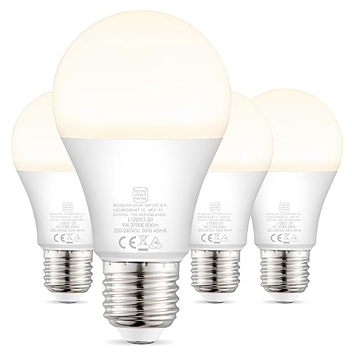 Home Sweet Home Edison Vintage E27 | 4 LED-Filament-Leuchtmittel Filament | A60 Klar | 9W 806lm 2700K Dimmbar | warmweißes Licht | für E27-Fassungen Home Sweet Home Edison Vintage E27 | 4 LED-Filament-Leuchtmittel Filament | A60 Klar | 9W 806lm 2700K Dimmbar | warmweißes Licht | für E27-Fassungen von home sweet home collection