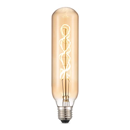Home Sweet Home Edison Vintage E27 | LED-Filament-Leuchtmittel Tube | Spiral LED-Lampe | Ambra | Dimmbar | 4W 280lm 2700K | warmweißes Licht | für E27-Fassungen Home Sweet Home Edison Vintage E27 | LED-Filament-Leuchtmittel Tube | Spiral LED-Lampe | Ambra | Dimmbar | 4W 280lm 2700K | warmweißes Licht | für E27-Fassungen von home sweet home collection