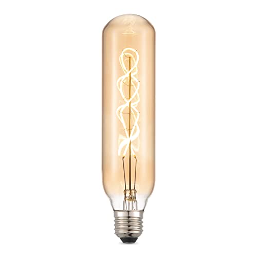 Home Sweet Home Edison Vintage E27 | LED-Filament-Leuchtmittel Tube | Spiral LED-Lampe | Ambra | Dimmbar | 4W 280lm 2700K | warmweißes Licht | für E27-Fassungen von home sweet home collection